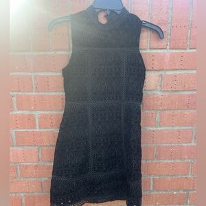 GB girls Black Lace Midi Dress